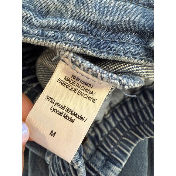 Young Fabulous & Broke YFB High Waist Soft Denim Maxi Skirt M - Picture 7 of 7